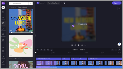 Twórz własne klipy wideo za pomocą programu Clipchamp.